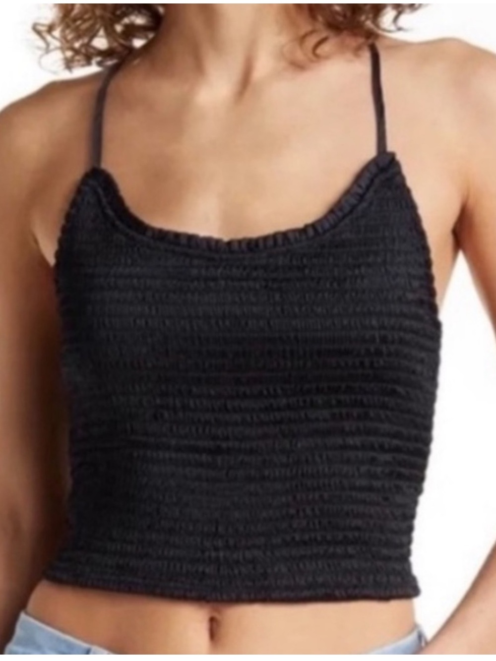 Free People Right On Time Smocked Top